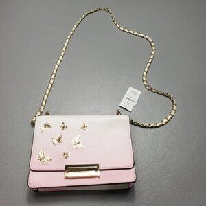 New Aldo pink and gold butterfly crossbody